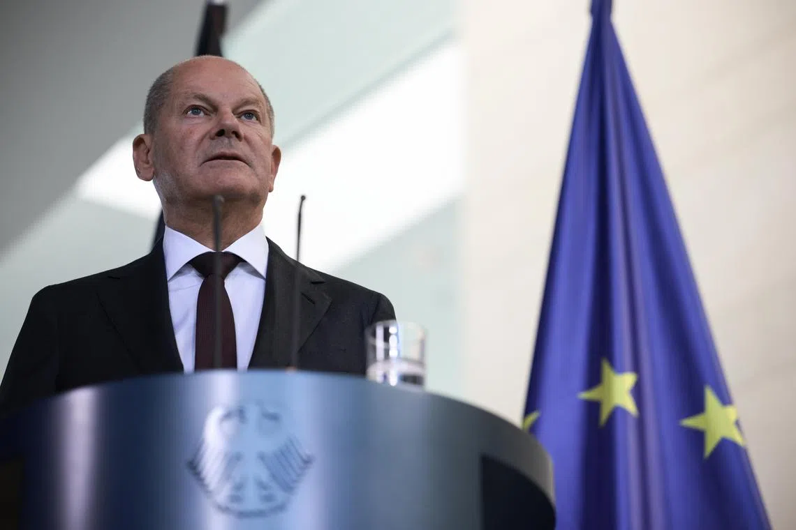 German Chancellor Olaf Scholz is trying to keep his creaking administration intact amid high tensions both in the international environment and on the home front.  