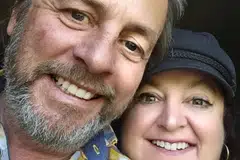 Australian couple Keith Davis (left) and Kerry Jordan were on SQ321 when the plane experienced sudden extreme turbulence. 