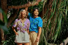 The Coconut Club restaurant collaborates with Priscilla Shunmugam for limited-edition shirts with coconut tree motifs.