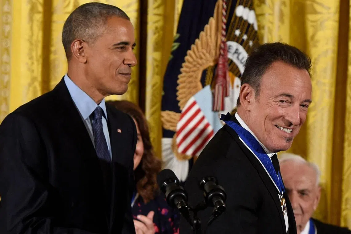 Two bosses, one 'American ideal': Bruce and Barack make a podcast