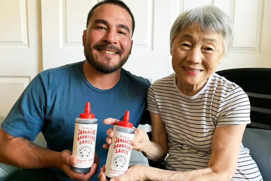 As for Justin Gill’s (left) actual bachan, Judy Yokoyama (right), she is not involved in the business but is still on occasion the star of the show.