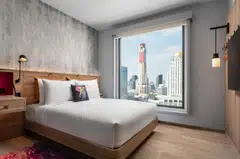Room at Moxy Bangkok Ratchaprasong. The exemption of the annual fee of 40 baht (S$1.47) per room will cost the government 54 million baht (S$1.99 million) in lost revenue