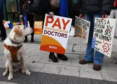 The industrial action follows a three-day strike held by doctors just before Christmas. The latest stoppage could see up to half of the medical workforce on picket lines.