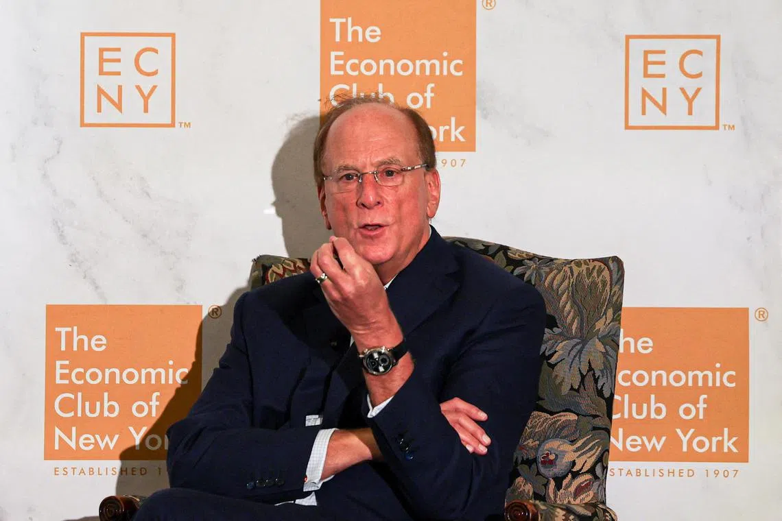 Inflation is likely to be elevated, Larry Fink says, casting doubt on the Federal Reserve cutting rates multiple times this year. 