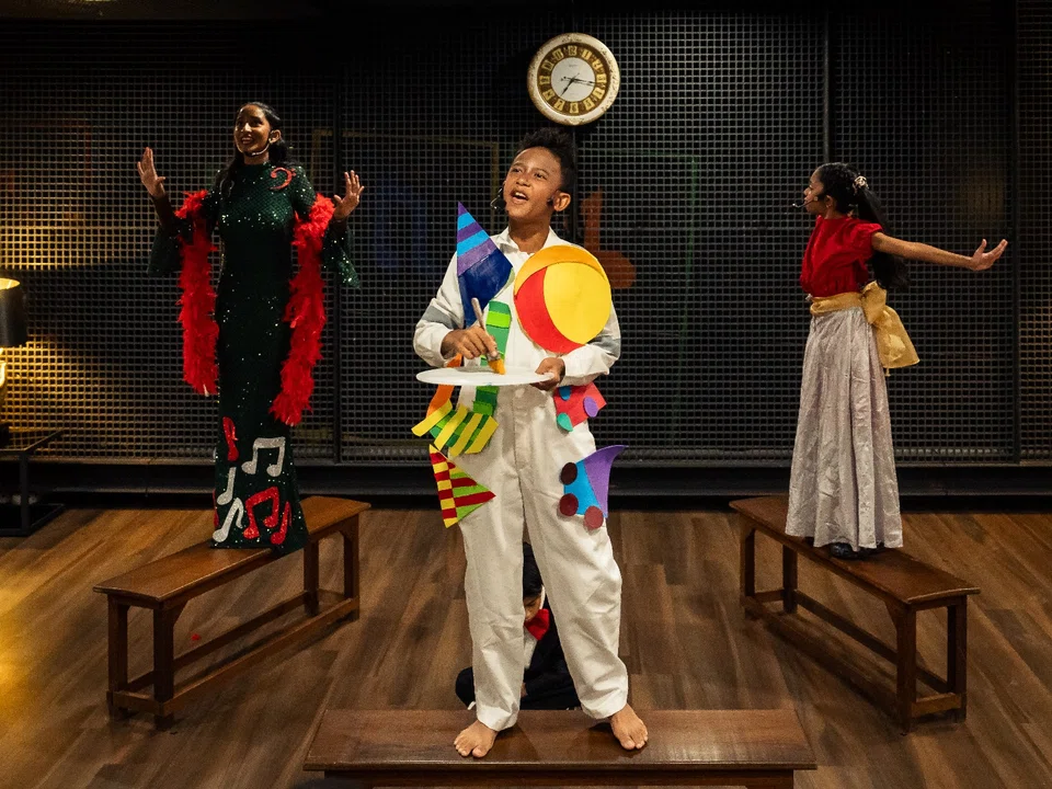 The immersive experience, T’MAD Museum, allowed students to engage with the audience in various activities.