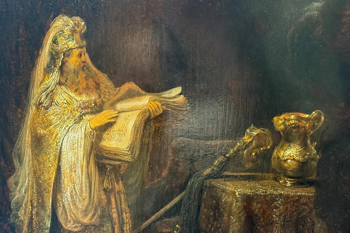 Researchers have concluded that Rembrandt painted "Vision of Zacharias in the Temple in 1633 when he was in his late 20s. 