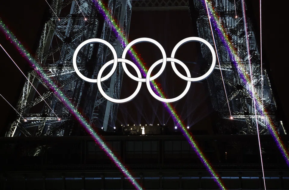 Celine Dion performs during the opening ceremony of the Paris Olympic Games, Paris, France, July 26, 2024.