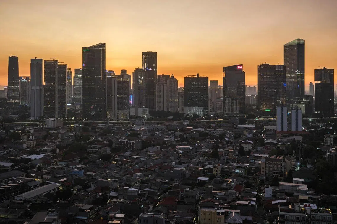 A skyline view of Jakarta, Indonesia. South-east Asia has been forecast to emerge as a powerhouse driving global economic growth, with anticipated growth rates of close to 5 per cent.