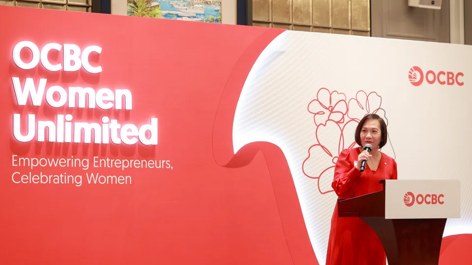 OCBC group CEO Helen Wong at the bank's inaugural networking session that is part of the Women Unlimited initiative.