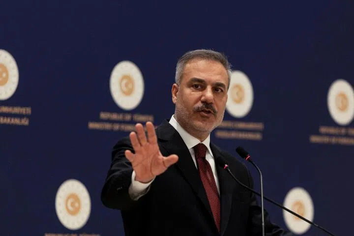 Turkish Foreign Minister Hakan Fidan (top) spoke with his Iranian counterpart after the incident, warning against actions that would allow the conflict to spread further across the region.