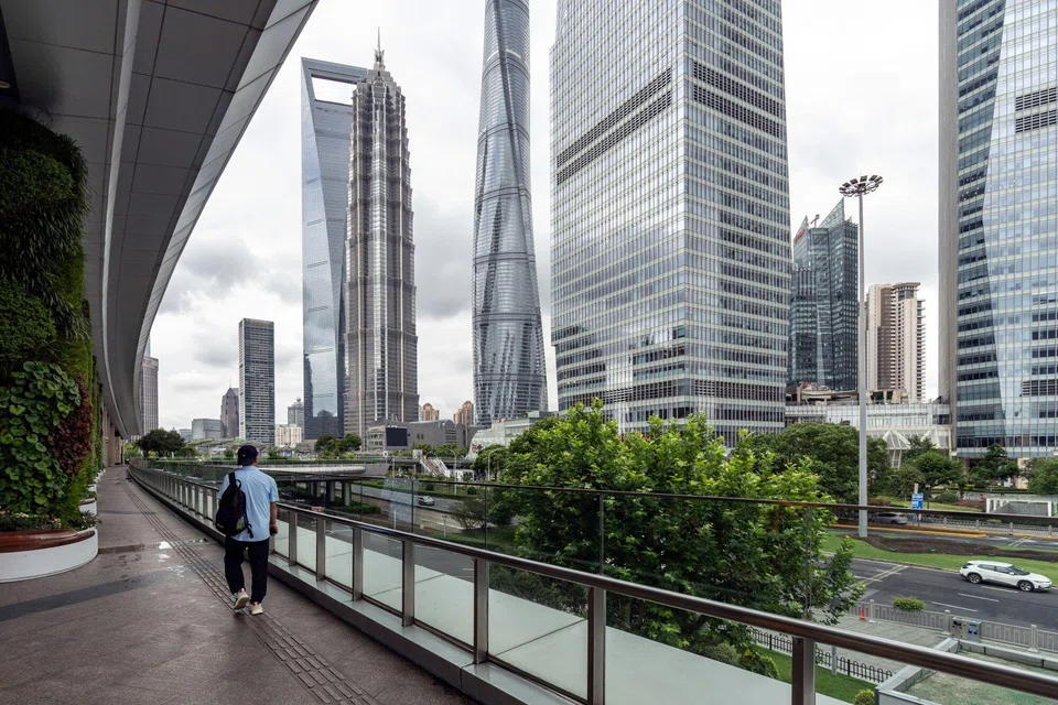 Buildings in Shanghai, China. The country is on track to become the biggest R&D spender as it rapidly closes the gap in private sector financing, the survey shows.