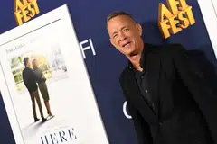 Tom Hanks at the premiere of "Here" during AFI Fest in Hollywood on Oct 25.