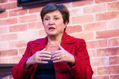IMF managing director Kristalina Georgieva says that global 
growth will be “marginally stronger” in the IMF’s new predictions.
