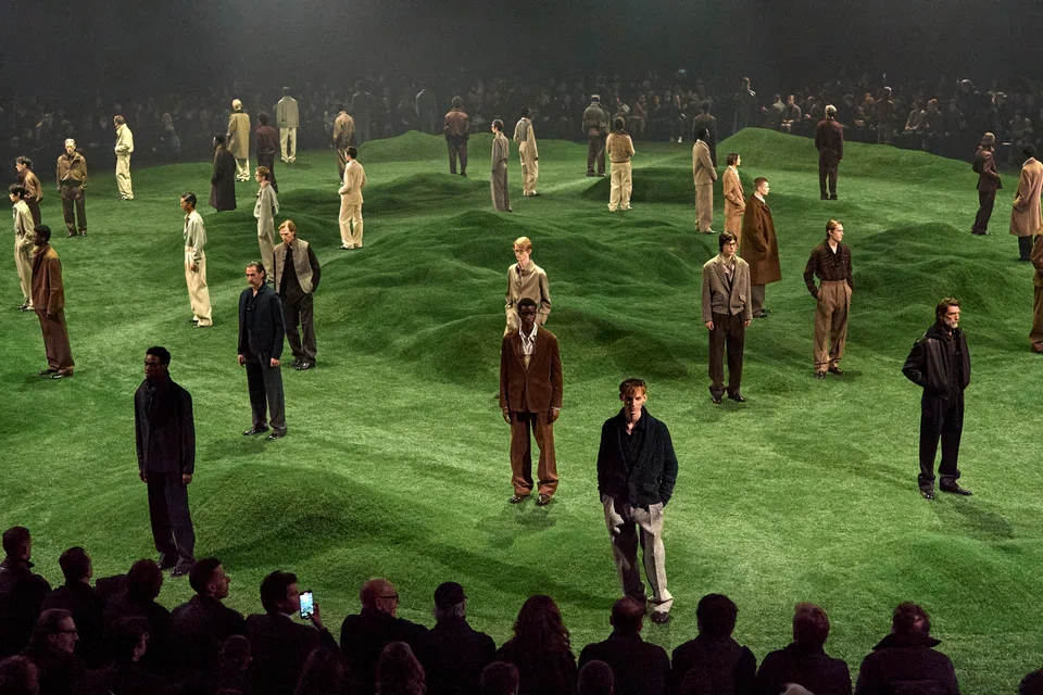 Zegna's latest collection features pieces made with Vellus Aureum, the softest wool in the world.