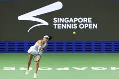 Raducanu, ranked 56th in the world, was eliminated in the first round of the Singapore Tennis Open by Spain's Cristina Bucsa on Jan 27.