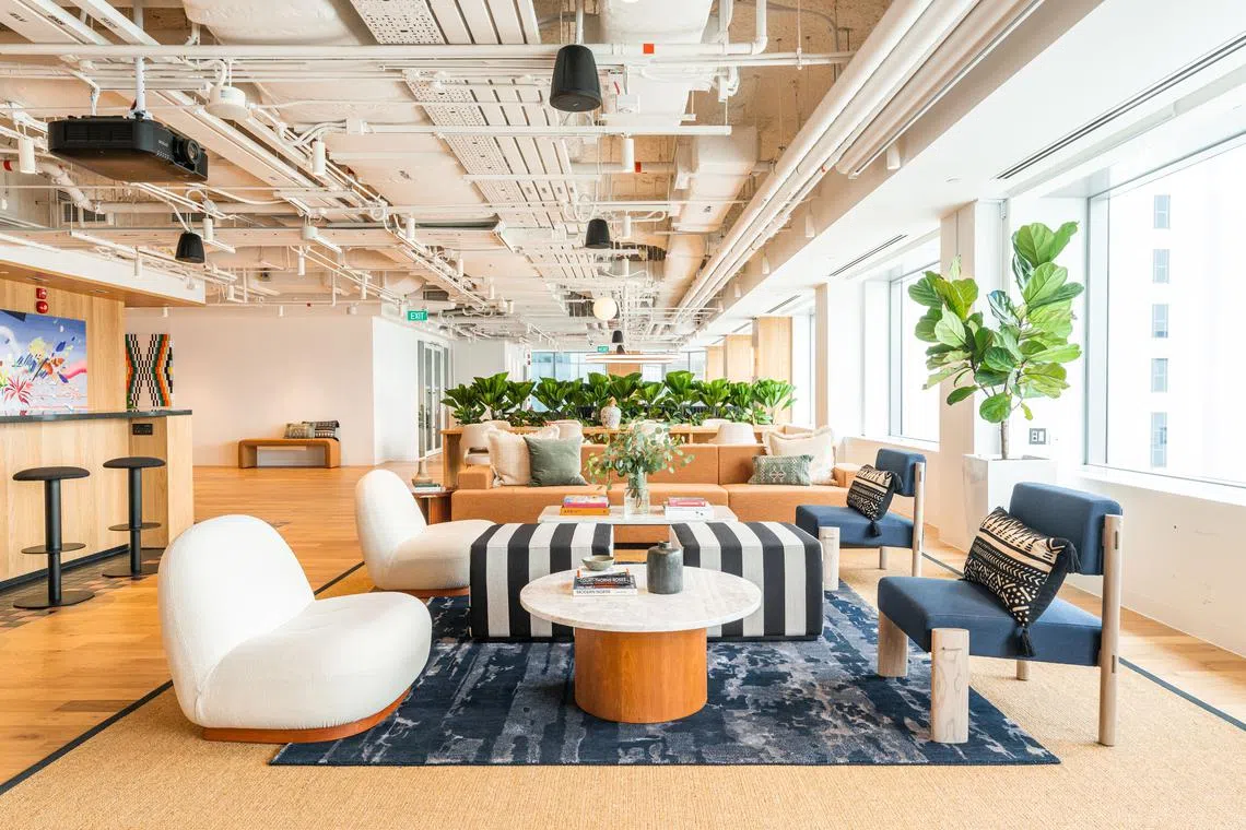 WeWork's Singapore flagship property at 21 Collyer Quay, where the company leases the entire 21-floor building, recently signed on life-sciences giant Bayer. 