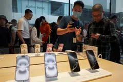 The decline underscores an uneven debut for the latest generation of iPhones, which started off strong in China before losing momentum.