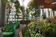 The Green Oasis in CapitaSpring. Beyond a potential premium in financing costs, the OCBC report also noted that green buildings command a premium among buyers and tenants. 