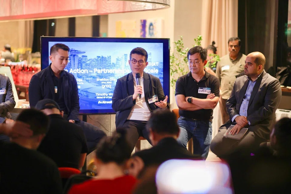 Artificial intelligence is pushing finance beyond automation and into a new operating model – one where systems don't just process transactions but actively support decisions at scale, says Airwallex's global vice-president of Data and AI Timothy Wong (second from left). 