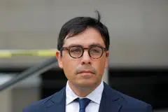 Salvador Plasencia leaves federal court after pleading guilty to four counts of distributing ketamine to actor Matthew Perry before his death, Los Angeles, California, July 23, 2025. 