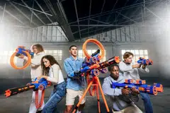 Zuru's plastic dart “blasters” compete with Hasbro’s Nerf on the shelves of Walmart and Target. 