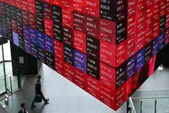 The Nikkei ended 0.94 per cent higher at 42,224.02, securing a third consecutive record high close this week.