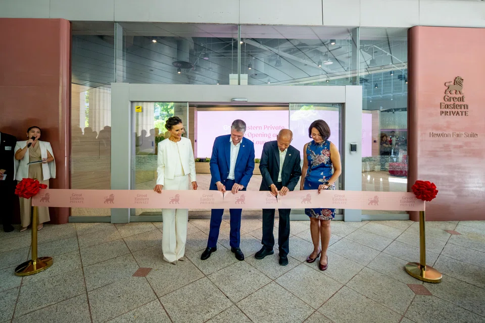 From left: Abby Leung, group head of high net worth, Greg Hingston, group chief executive officer; Soon Tit Koon, chairman; and Kwek-Perroy Li Choo, managing director of group integrated propositions and platforms.