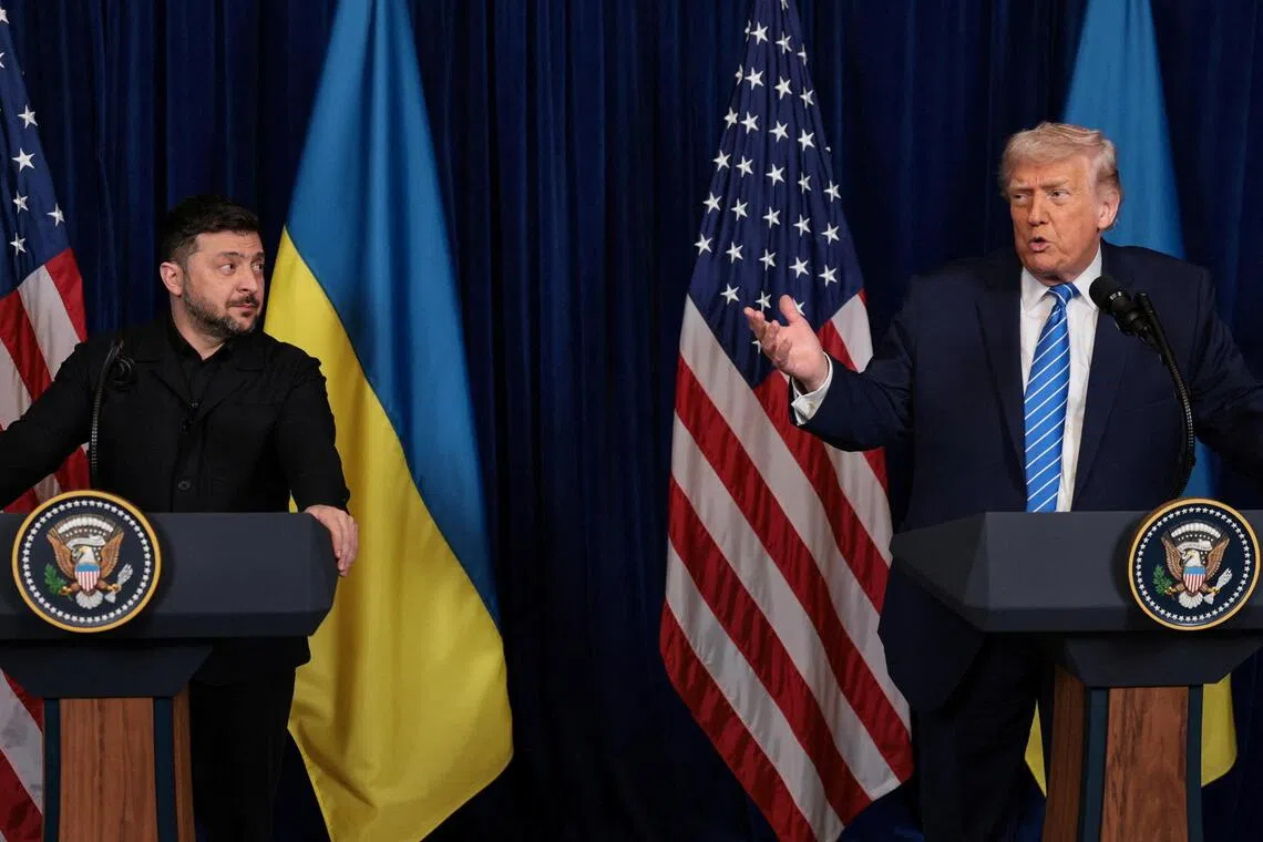 Trump’s (right) decision to hold talks with Zelenskiy in Florida on Sunday had widely raised hopes of at least some progress being made towards ending what has become Europe’s deadliest conflict since World War II.
