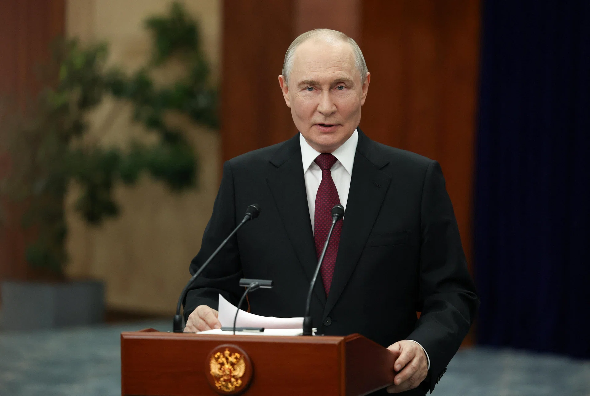 Putin says Russia seeks to end, not freeze, Ukraine conflict and is ready for talks