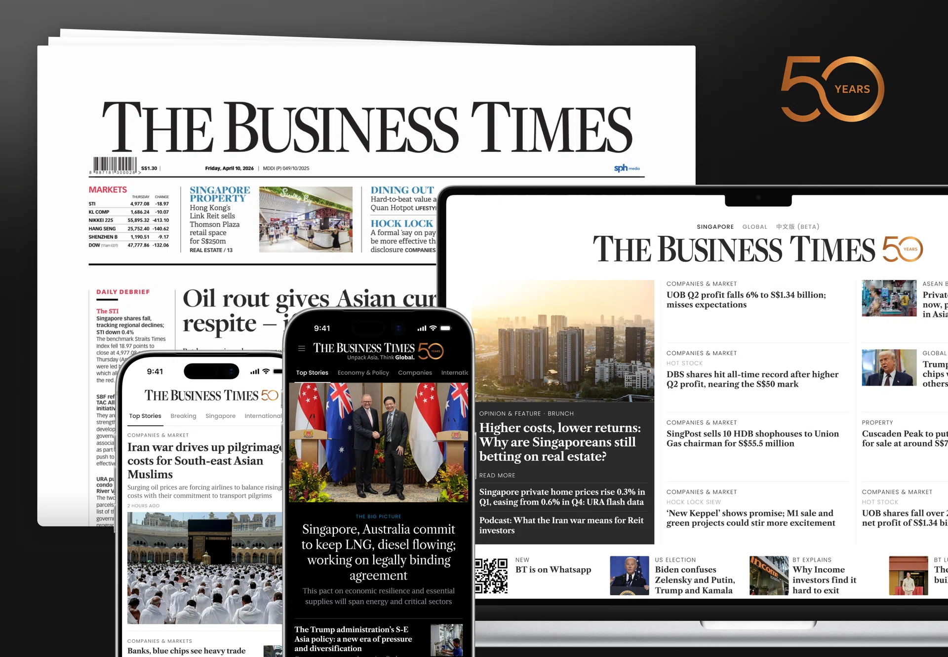 The Business Times marks 50th anniversary with milestone golf partnership, regional events and hotel tie-ups 