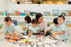 Young children at the Trehaus School at Funan Mall in Singapore. Trehaus is opening its first international centre in Jakarta in 2024.