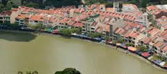 Picture taken in 2010 of a row of shophouses at Boat Quay, Singapore. Often located in prime areas such as the Central Business District or lifestyle enclaves, and offering prominent frontages and flexible operating hours, shophouses are popular with tenants.