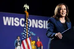 US Vice-President Kamala Harris holds a two-point lead over Donald Trump, 44 per cent to 42 per cent, according to the Reuters/Ipsos poll. It was conducted in the two days after Biden announced on Sunday he was dropping out of the race and endorsing his vice-president.