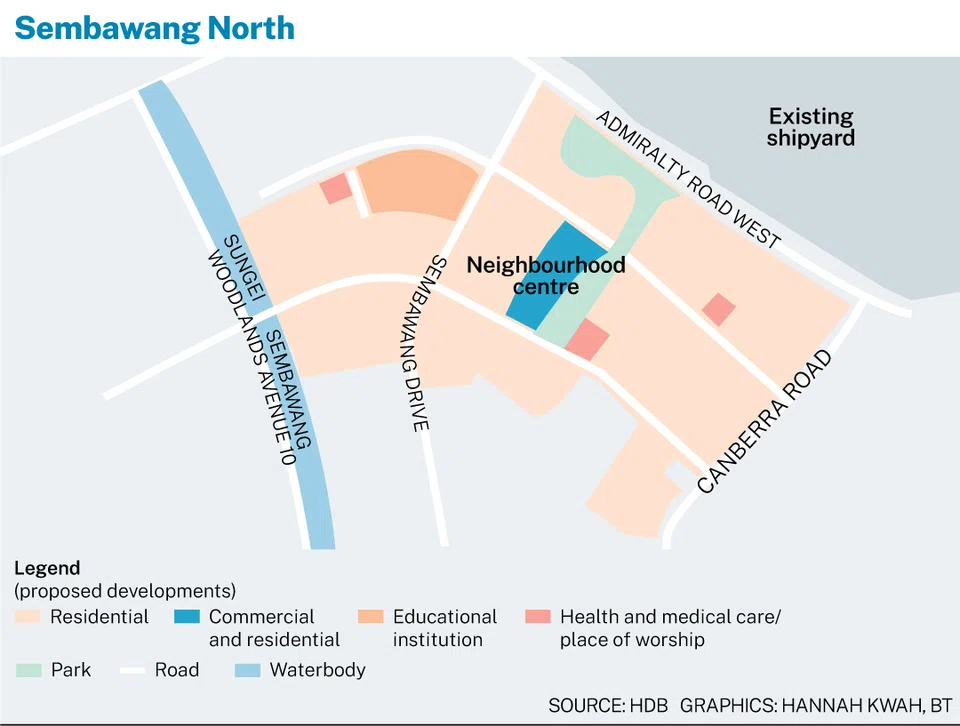 The estate in Sembawang North – not far from Sembawang Shipyard, which was previously a British naval base – spans a massive 53 hectares.