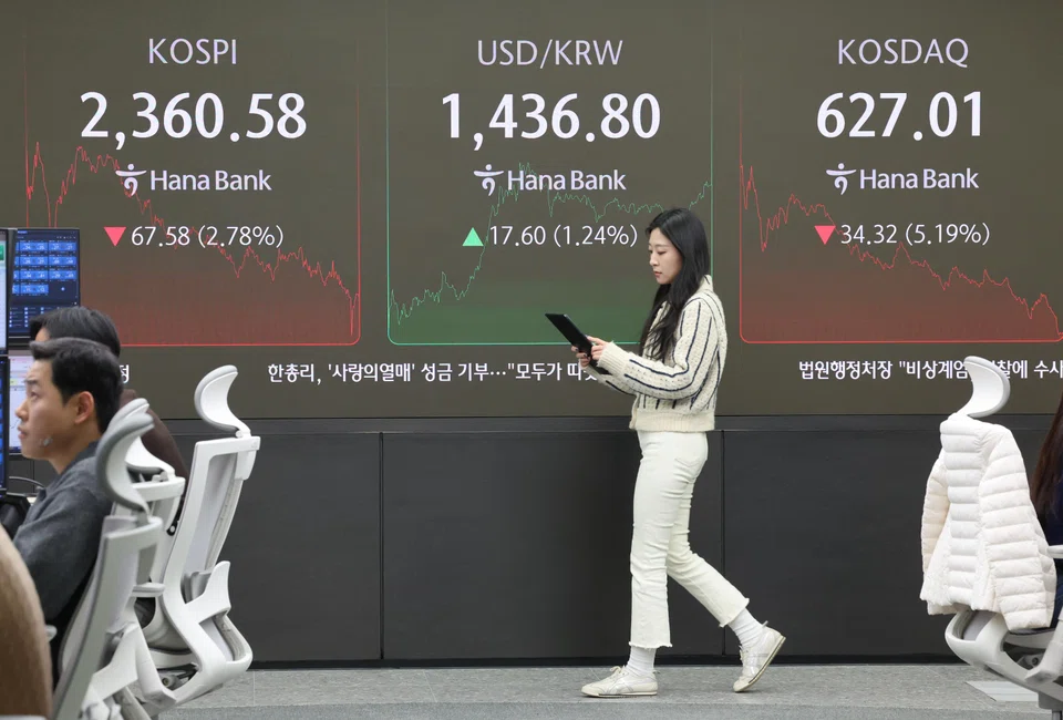 Shares in Seoul rose again as lawmakers prepare for a second impeachment vote on Yoon at the weekend, after the first fell short on Saturday. 