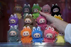 PopMart's Labubu dolls at an AliExpress pop-up store in London, Britain, Nov 11, 2025. 