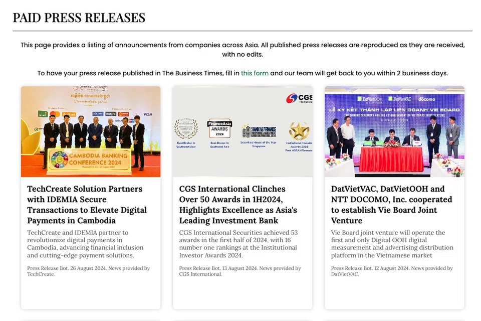 The new service reflects BT’s commitment to helping businesses by providing them with an affordable means to share their latest news.