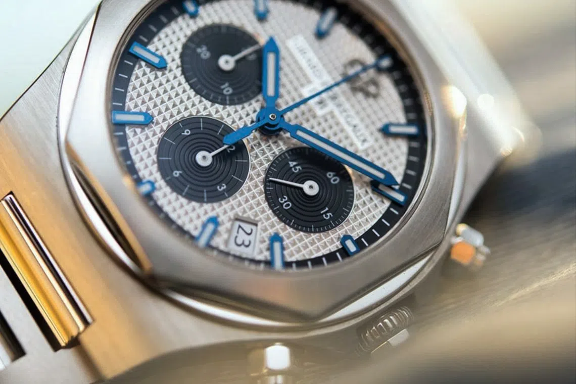 The Laureto's rebirth in 2017 has seen the Chronograph reduced to a more wearable 42 mm.