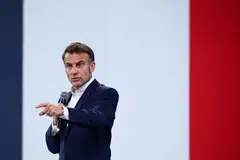 French President Emmanuel Macron acknowledged that it was a challenge to get consensus on the China tariff question across the EU.