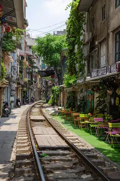 Vietnam still retains its hundred-year-old rail system that was built during French colonial rule. 