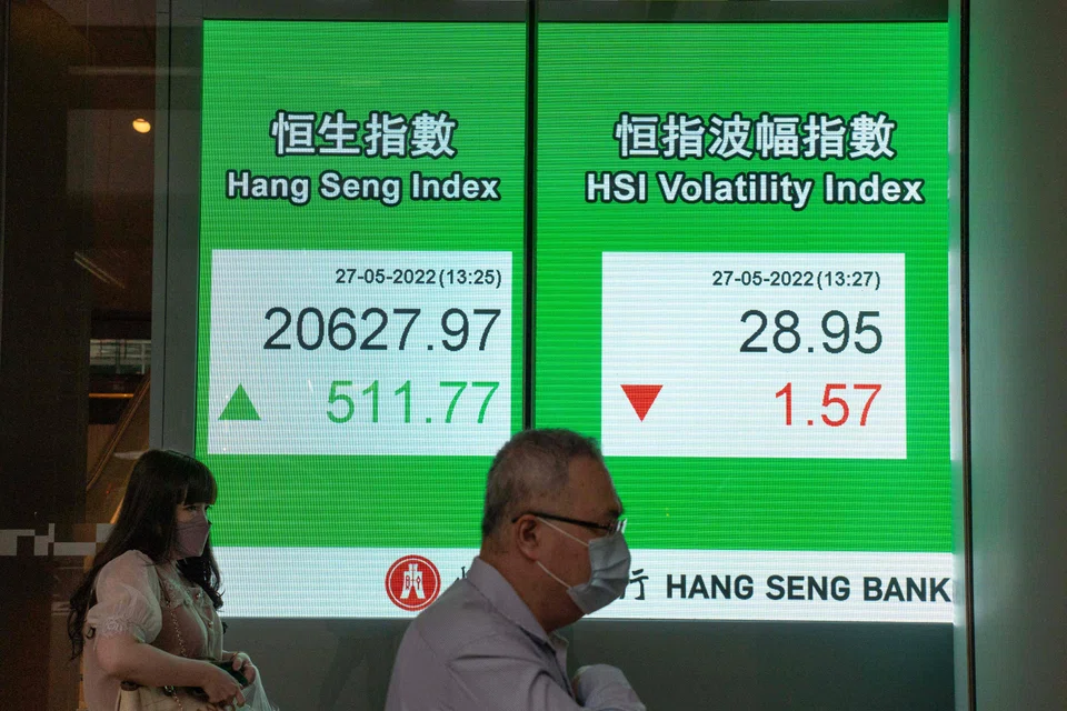 Hong Kong stocks rallied at the open on Monday.
