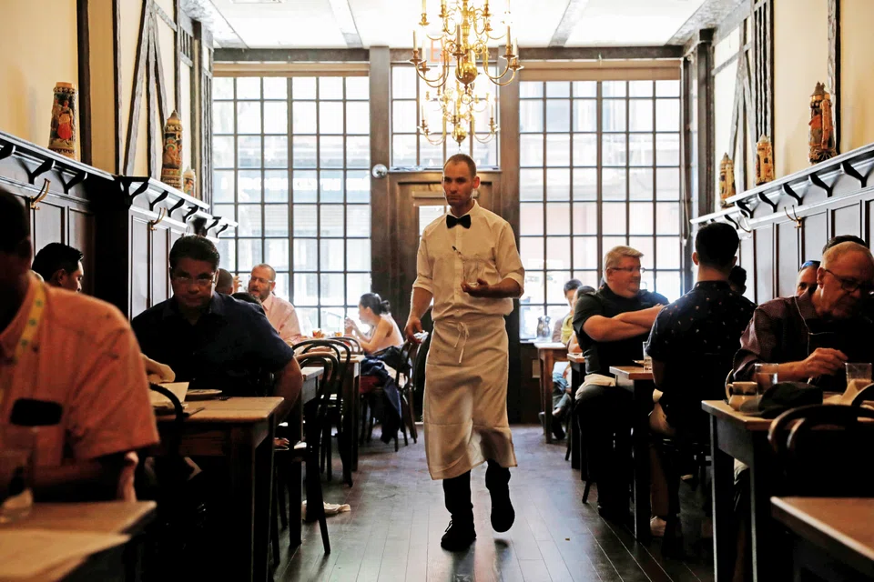 As of April, there were 12.25 million people working in the food services industry, the US Labor Department said.