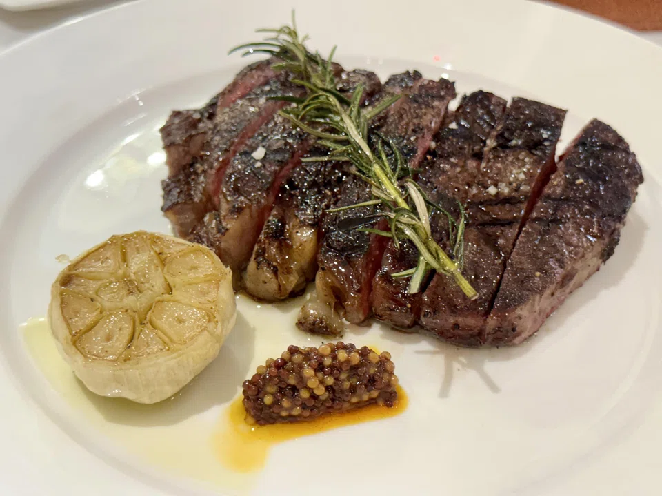 "Matriarch" vintage striploin is lean with little beefy depth.