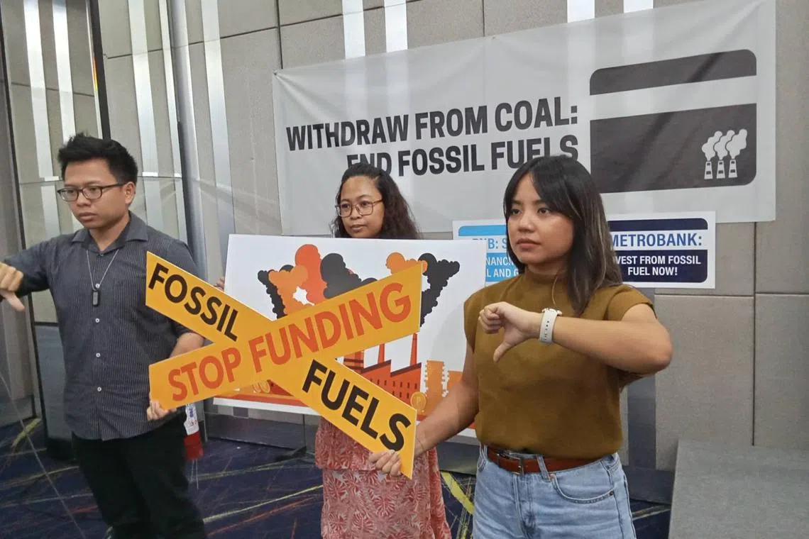 Avril de Torres (right) of the Center for Energy, Ecology and Development says the shift from loans to bonds is what facilitates continued fossil fuel investments.
