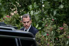 Hunter Biden leaving the federal courthouse in Wilmington, Delaware, on Jun 5, after the third day of his gun charge trial. 