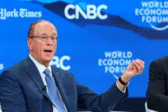 Shares of BlackRock, a US$14 trillion colossus of retail and institutional money, tumbled to their lowest since May, about two months before CEO Larry Fink (above) and other executives completed the HPS acquisition.  