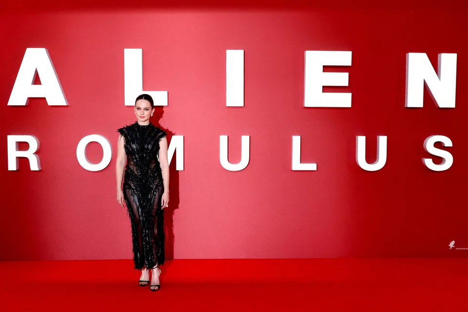 Actress Cailee Spaeny poses on the red carpet at the UK gala event for "Alien: Romulus" at Cineworld in Leicester Square, London, Britain, Aug 14, 2024. 