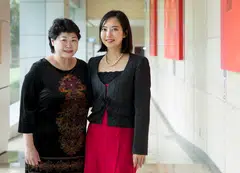 Susan Chong, founder and group chief executive of Greenpac (left), has handed over the reins of the E50 Association to Yeah Lee Ching, chief marketing officer and executive director at ValueMax Group.