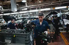 China's industrial profits rose 1.4 per cent year-on-year in the January-April period to 2.1 trillion yuan (S$375 billion), according to data from the National Bureau of Statistics.