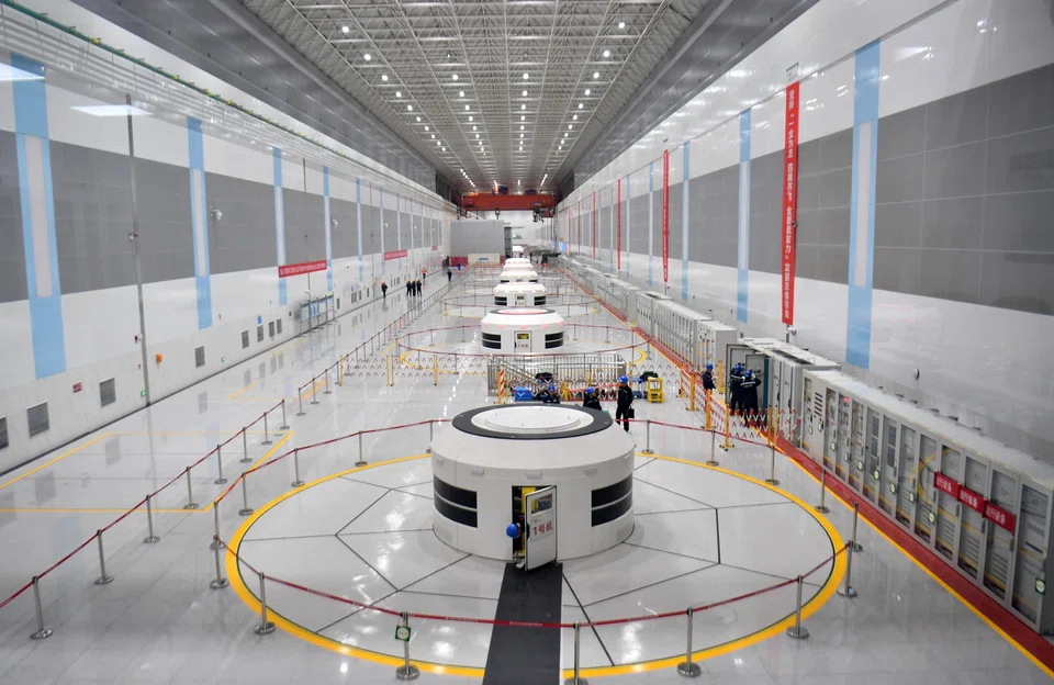 A pumped storage power station in Fengning, Hebei Province.